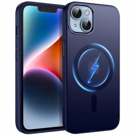 Outlet Etui Flyzoo do iPhone 13/14 MagSafe przezroczyste niebieskie