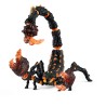Outlet Figurka Schleich 70142 Skorpion z lawą Eldrador czarno-pomarańczowa