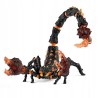 Outlet Figurka Schleich 70142 Skorpion z lawą Eldrador czarno-pomarańczowa
