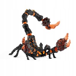 Outlet Figurka Schleich 70142 Skorpion z lawą Eldrador czarno-pomarańczowa