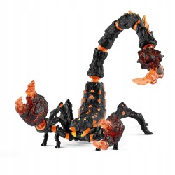 Outlet Figurka Schleich 70142 Skorpion z lawą Eldrador czarno-pomarańczowa