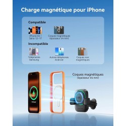 Outlet Uchwyt samochodowy indukcyjny INIU v11 Qi2 15W do iPhone 16/15