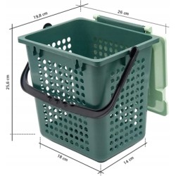 BIOMAT POJEMNIK NA KOMPOST Z POKRYWĄ ZIELONY 10L