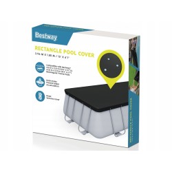 Outlet Pokrywa Plandeka Basenowa Ochrona PCW Bestway 396 x 185cm