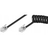 Outlet Kabel spiralny RJ10 do telefonu słuchawki dł. 2 m 4P4C elastyczny