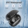 Outlet Słuchawki Bezprzewodowe PWTEK Mini Bluetooth 5.4 47h IPX7 ANC czarne