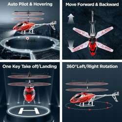 Outlet Helikopter zdalnie sterowany 2,4G 3,5-kanałowy z wymienną głowicą