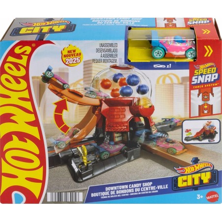 Outlet HOT WHEELS SPEED SNAP ZESTAW Sklepik Guma balonowa + autko