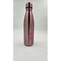 Outlet HOMADICT BUTELKA TERMICZNA 500 ML różowa z napisem Stitch&Angel i
