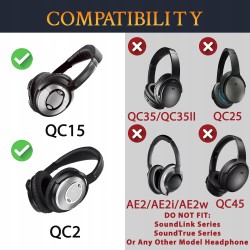 Outlet Zestaw naprawczy SOULWIT do Bose QC15 QC2 - nauszniki, pałąk, osłona