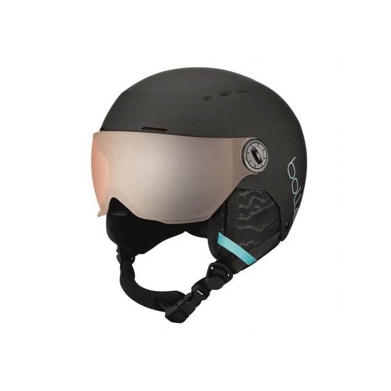 Outlet Kask narciarski Bollé Quiz Visor S 52-55 cm czarny mat z wizjerem