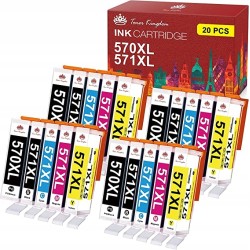 Outlet Canon PGI-570 CLI-571 XL - Zestaw 20 tuszy zamienników