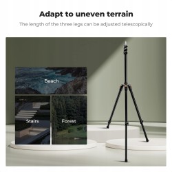 Outlet Statyw Fotograficzny K&F Concept 2m Regulowany Czarny do
