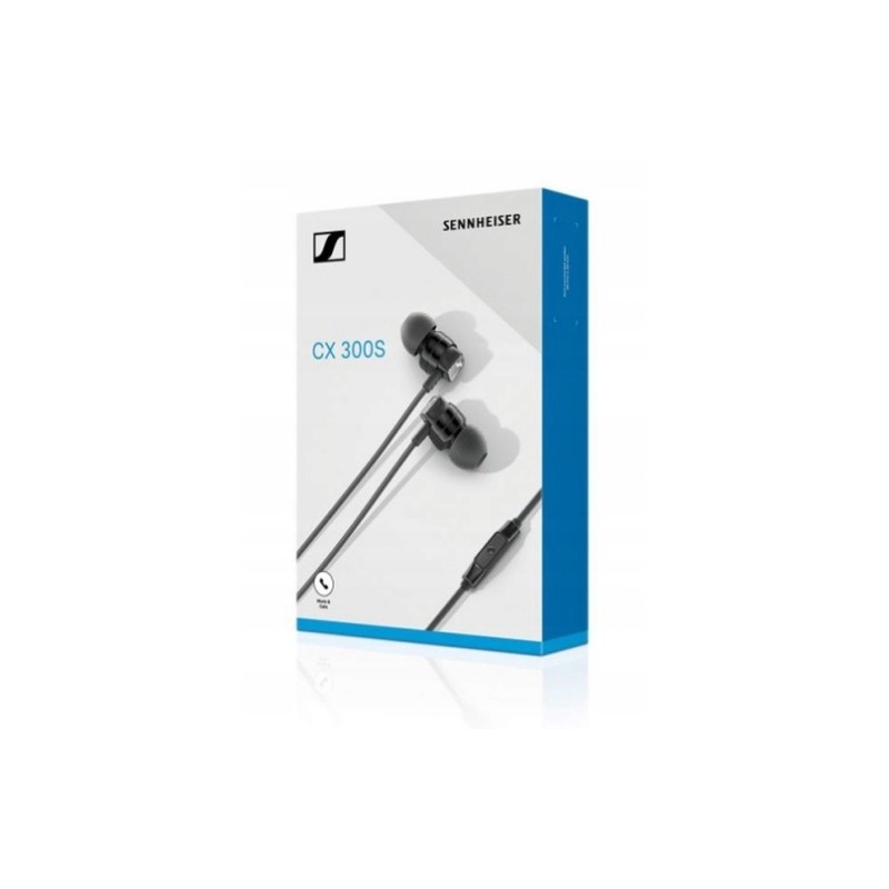 Outlet SŁUCHAWKI PRZEWODOWE SENNHEISER CX 300s CZARNE + etui do słuchawek