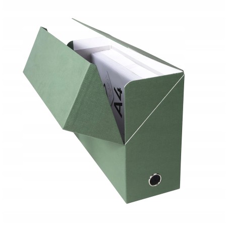 Outlet Pudełko archiwizacyjne Exacompta 89423E A4 25,5x34x12 cm zielone