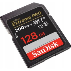 Outlet Karta pamięci Sandisk Extreme Pro SDXC 128GB 200/90 MB/s V30 UHS-I