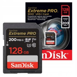 Outlet Karta pamięci Sandisk Extreme Pro SDXC 128GB 200/90 MB/s V30 UHS-I