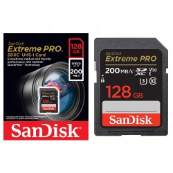 Outlet Karta pamięci Sandisk Extreme Pro SDXC 128GB 200/90 MB/s V30 UHS-I