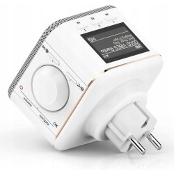 Outlet Radio Hama DAB+ FM z Bluetooth 30 stacji zasilanie sieciowe białe