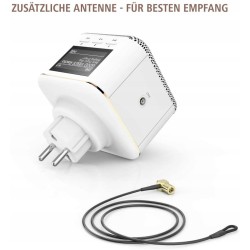 Outlet Radio Hama DAB+ FM z Bluetooth 30 stacji zasilanie sieciowe białe