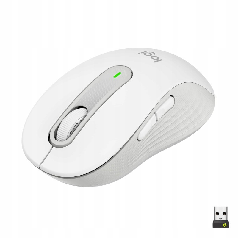 Outlet Logitech Signature M650 Cicha Mysz Bezprzewodowa z Adapterem Biały