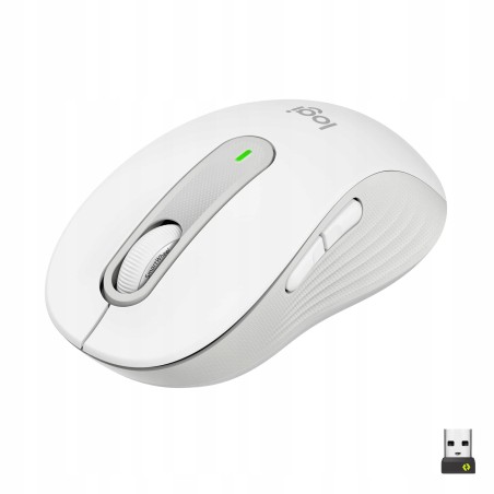 Outlet Logitech Signature M650 Cicha Mysz Bezprzewodowa z Adapterem Biały