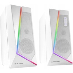 Outlet Zestaw głośników 2.0 Mars Gaming MS7W RGB Bluetooth 5.0+Jack 3.5 20W