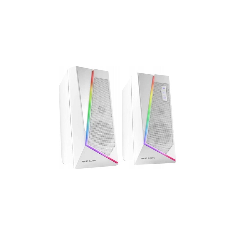 Outlet Zestaw głośników 2.0 Mars Gaming MS7W RGB Bluetooth 5.0+Jack 3.5 20W