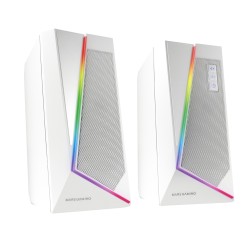 Outlet Zestaw głośników 2.0 Mars Gaming MS7W RGB Bluetooth 5.0+Jack 3.5 20W