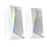 Outlet Zestaw głośników 2.0 Mars Gaming MS7W RGB Bluetooth 5.0+Jack 3.5 20W