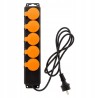 Outlet Listwa 5 Gniazd Wodoodporna 2P+Z 16A IP44 Zenitech z Klapkami