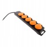 Outlet Listwa 5 Gniazd Wodoodporna 2P+Z 16A IP44 Zenitech z Klapkami