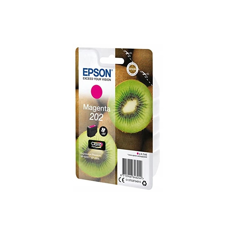 Originalny Tusz Epson 202 C13T02F34010 XP-6000/05 czerwony (magenta)