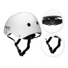Kask Dziecięcy Rower Hulajnoga MoMi Mimi Biały Matowy 48-55 cm regulowany