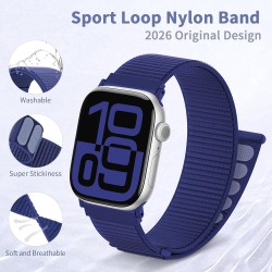Outlet AMSKY Nylonowy sportowy pasek na rzepy kompatybilny z Apple Watch