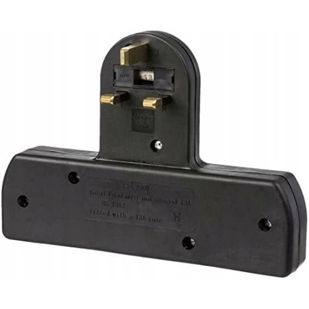 Outlet Adapter Invero 3-drożny rozdzielacz gniazda 13A UK