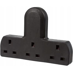 Outlet Adapter Invero 3-drożny rozdzielacz gniazda 13A UK