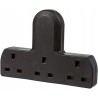 Outlet Adapter Invero 3-drożny rozdzielacz gniazda 13A UK