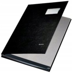 Outlet Teczka z przegródkami A4 Leitz plastik elegancki design czarna