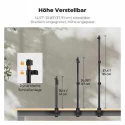 Outlet K&F CONCEPT Uchwyt stołowy do kamery 14-40'' czarny, max 6cm