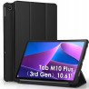 Outlet Skórzane etui z podstawką do Lenovo Tab M10 Plus (3. gen.) czarne