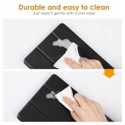 Outlet Skórzane etui z podstawką do Lenovo Tab M10 Plus (3. gen.) czarne