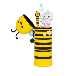 Outlet Piórnik Tuba Motyw Pszczoły na Długopisy 6,3x22cm Legami Zółty