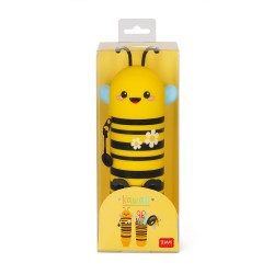 Outlet Piórnik Tuba Motyw Pszczoły na Długopisy 6,3x22cm Legami Zółty