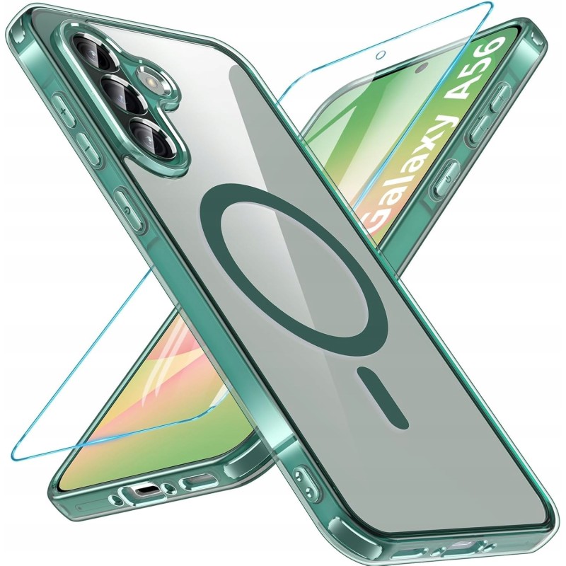 Outlet Etui magnetyczne OWKEY do Samsung Galaxy A56 5G + szkło hartowane