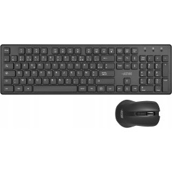 USZKODZONY Zestaw bezprzewodowej myszy i klawiatury AZERTY (FR) APM 100042