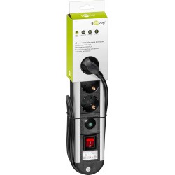 Outlet Listwa zasilająca Goobay 93000, 1,4 m, 4 gniazda z włącznikiem