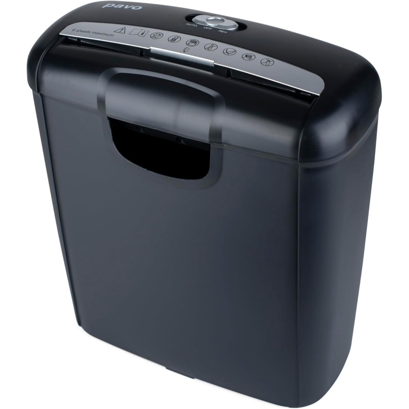 USZKODZONY Niszczarka papieru Pavo SC106C 10L mała P-2 paski 6mm 68dB