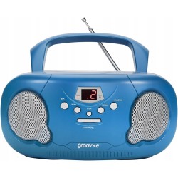 Outlet Boombox Radio sieciowe AM FM GROOV-E GV-PS733 Bluetooth CD Niebieski