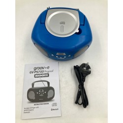 Outlet Boombox Radio sieciowe AM FM GROOV-E GV-PS733 Bluetooth CD Niebieski